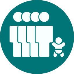 hasta 4 adultos/niños y un bebé